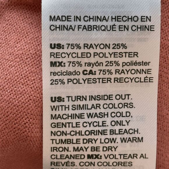 Chico's Dusty Rose, Rolled V-Neckline Pullover, Size Medium‎ - Picture 4 of 10